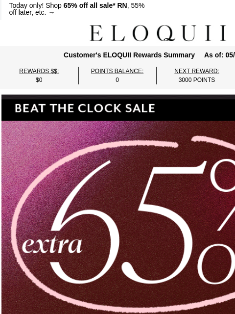 eloquii newsletter: The quicker you shop, the more you save