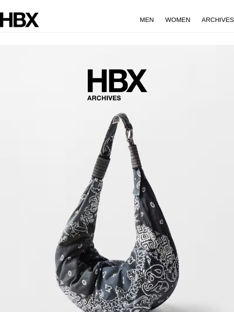 hbx newsletter: HBX Archives Preview: 5 May/9AM EST/9PM HKT Releas...