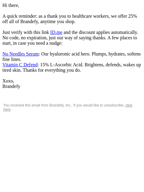 brandefyskin newsletter: Oops! We sent the wrong link