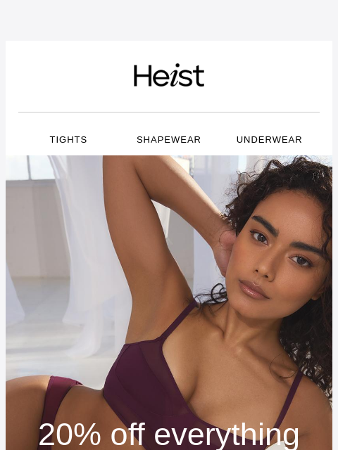 heist-studios newsletter: LAST CHANCE: 20% off everything