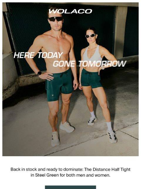 wolaco newsletter: JUST RESTOCKED | The Distance Half Tight in Steel ...