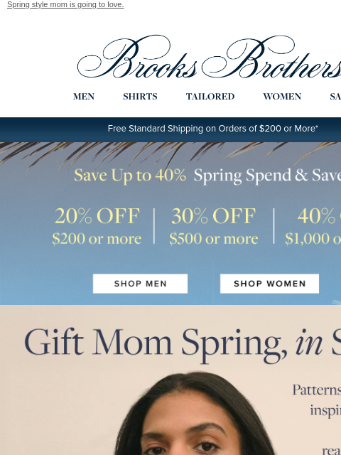 brooksbrothers newsletter: Final Hours: Up to 40% off Mother’s Day gifts