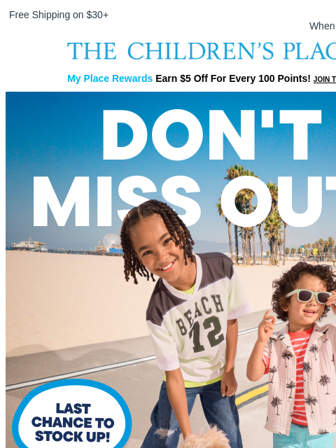 childrensplace newsletter: 60% Off All Shorts!