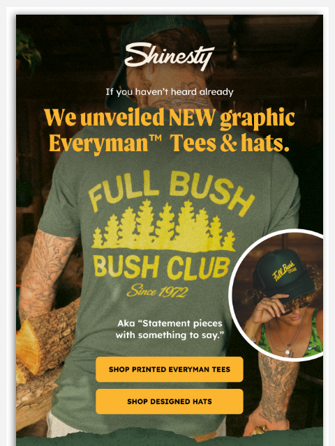 shinesty newsletter: We can’t say it’s our first time…