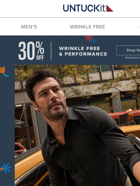 untuckit newsletter: Last Chance: Take 30% Off Our Bestselling Black Sh...