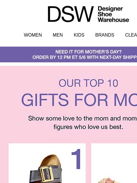 dsw newsletter: 💐 INSIDE: the perfect gift for mom!