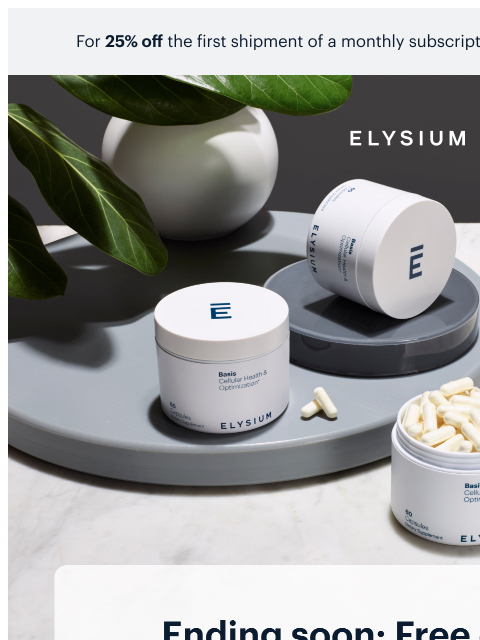 Give mom the gift of longevity essentials. For 25% off the first shipment of a monthly subscription, use code TRY25 at checkout. For 25% off the first shipment of a monthly subscription, use code TRY25