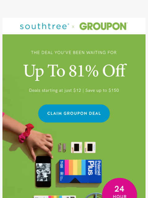 We've partnered with Groupon to bring you this amazing 24-hour deal. Prices starting at just $12. Don't let these awesome savings slip away! ͏ ͏ ͏ ͏ ͏ ͏ ͏ ͏ ͏ ͏ ͏ ͏ ͏ ͏ ͏ ͏ ͏ ͏ ͏ ͏ ͏ ͏ ͏ ͏ ͏ ͏