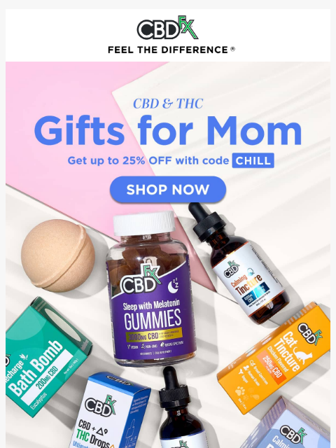 cbdfx newsletter: Need gift ideas for Mom? We got you! 🎁