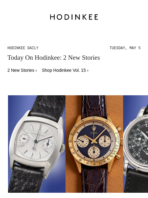 hodinkee newsletter: Hodinkee Daily | 05/06/2026