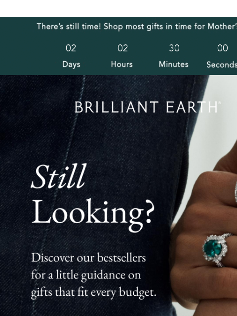 brilliantearth newsletter: 2 DAYS LEFT: It’s time to order Mom’s gift