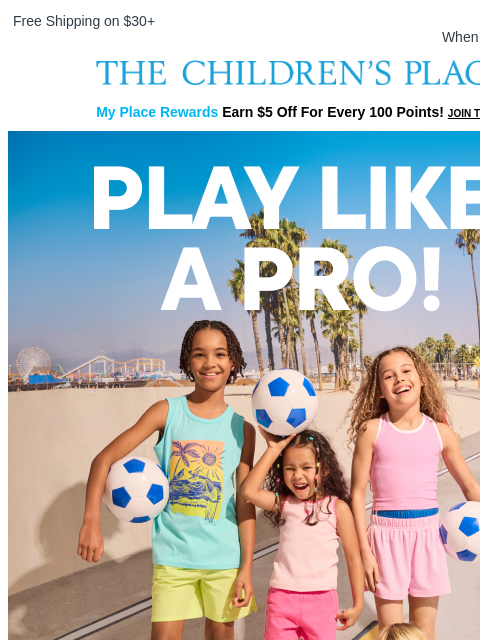 childrensplace newsletter: Camp-Ready Looks that Score Big ⚽️