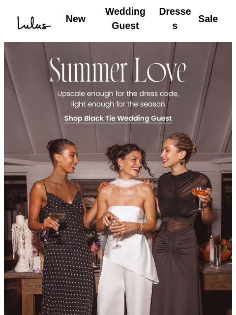 lulus newsletter: Dresses for Black-Tie Summer Ceremonies ✨