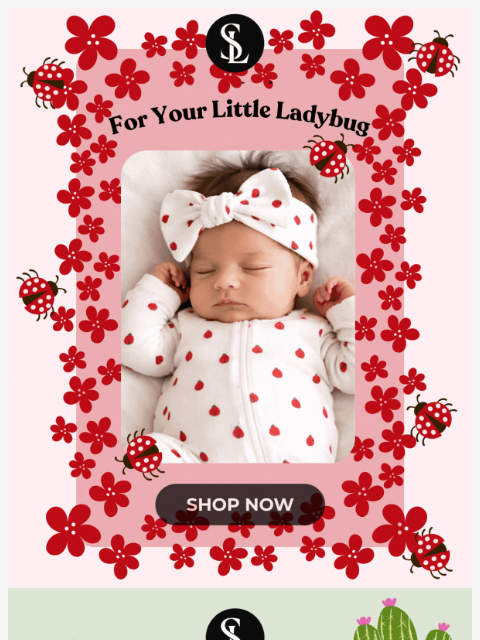 spearmintlove newsletter: Ladybugs for Her, Cactus for Him 🤠