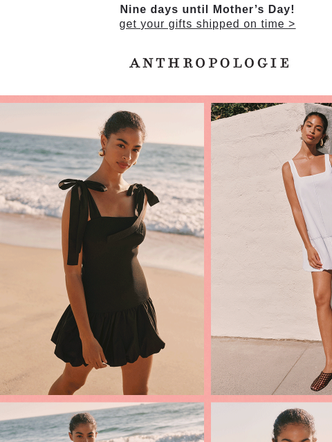 anthropologie newsletter: Wear the (bubble) dress.