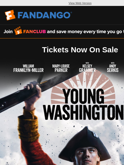 fandango newsletter: Young Washington | Get Tickets