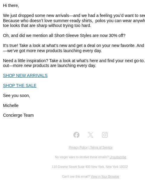 untuckit newsletter: Something New For Right Now