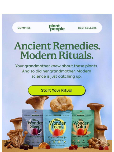 plantpeople newsletter: Mushrooms. Adaptogens. Centuries of proof. ⛰️