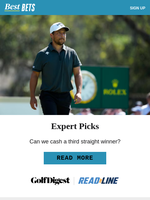 golfdigest newsletter: Can our experts pick 3 winners in a row?