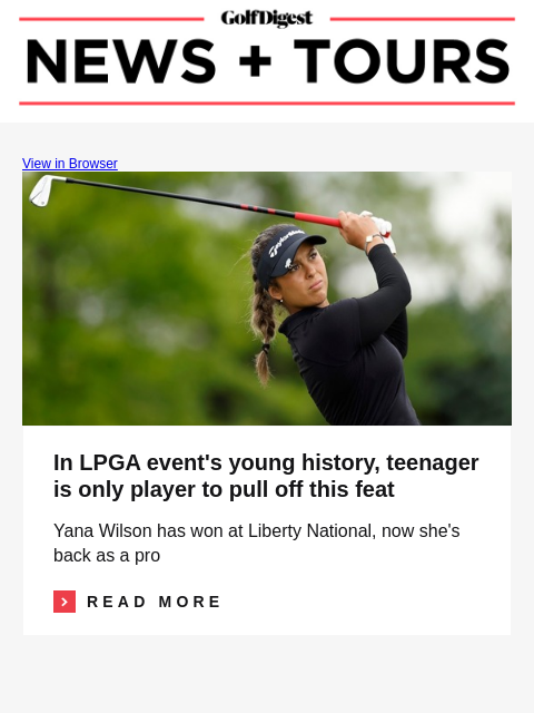 golfdigest newsletter: Tour pro’s Ryder Cup hopes in jeopardy after surge...