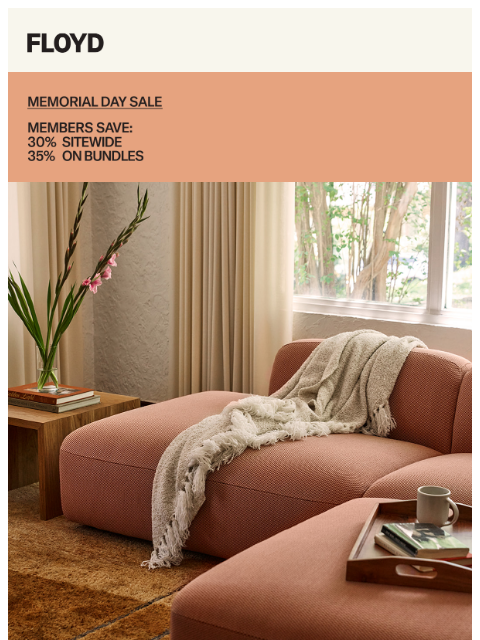 floydhome newsletter: Our Memorial Day Sale starts now