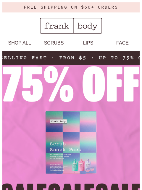 frankbody newsletter: SALE: My picks from the pile.