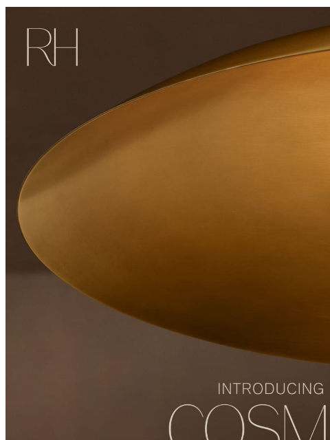 rh newsletter: The Cosmic Lighting Collection by Designer & Illum...