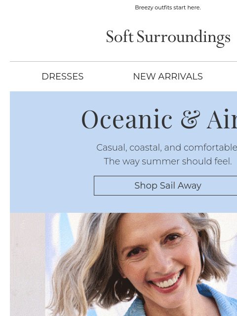 softsurroundings newsletter: Easy Summer Style