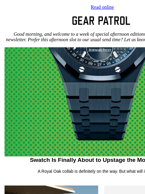 gearpatrol newsletter: Swatch Finds a Way to Top the MoonSwatch