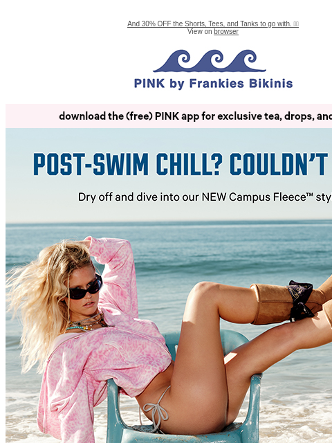 vspink newsletter: NEW Summer-Coded Campus Fleece™ 🔆