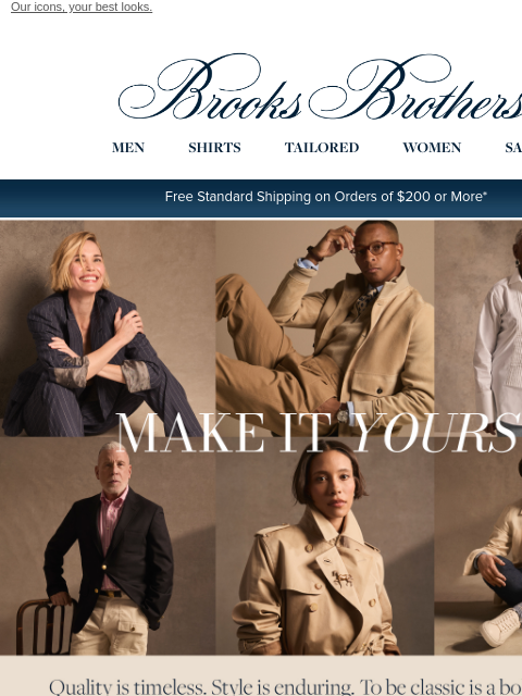 brooksbrothers newsletter: Make It Yours: Brooks Brothers style, your way