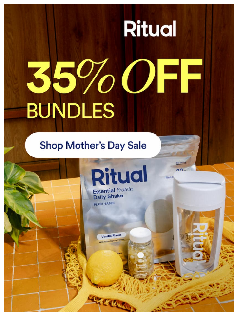 ritual newsletter: Still on the fence? 35% off bundles ends soon