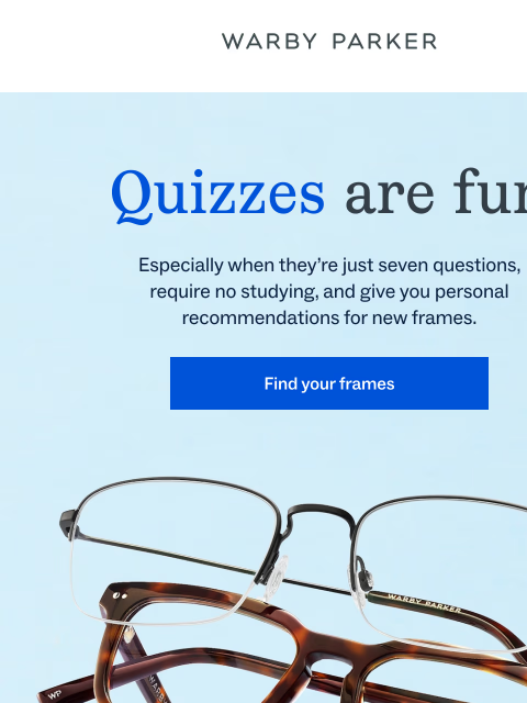 warbyparker newsletter: Browse smarter