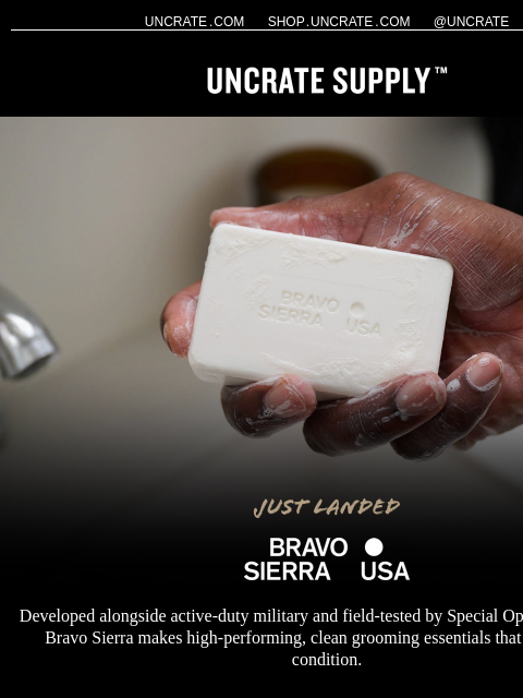 uncrate newsletter: Just Landed / Bravo Sierra
