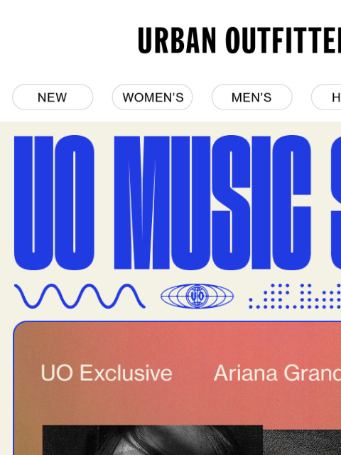 urbanoutfitters newsletter: PRE-ORDER: Exclusive Ariana Grande vinyl 🌸