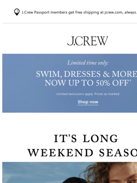 jcrew newsletter: What are you wearing for MDW?