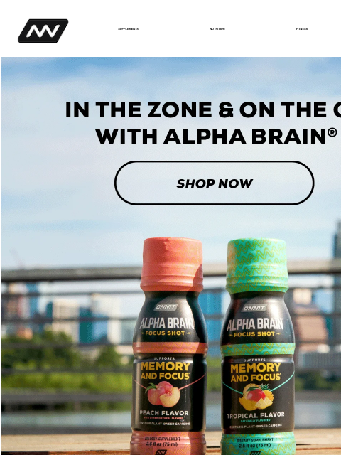 Stay sharp anywhere SUPPLEMENTS NUTRITION FITNESS APPAREL AB on the Go Whether you're traveling, grinding through work, or tackling a tough day at school, staying focused is key. That's why we