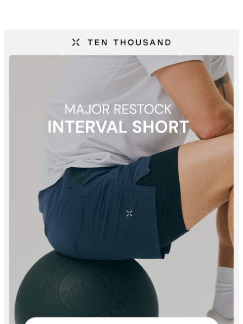 tenthousand newsletter: Just Restocked: Our Best-Selling Short