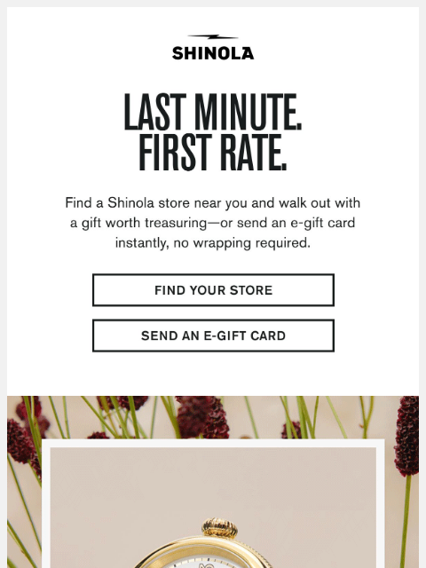 shinola newsletter: Last Minute Mother’s Day Gifts