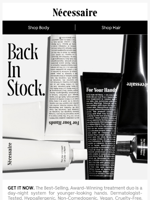 necessaire newsletter: The Hand Duo is Back