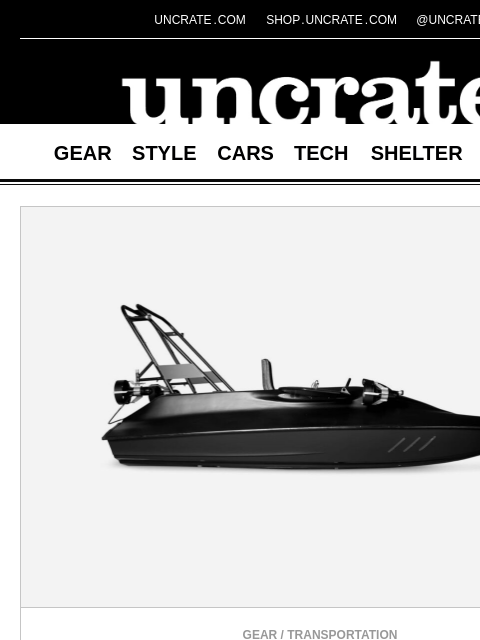 uncrate newsletter: James Bond Scubacraft SC3 & more