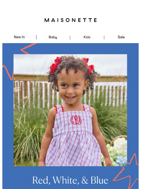 maisonette newsletter: Stars, Stripes, And Smocking 🇺🇸