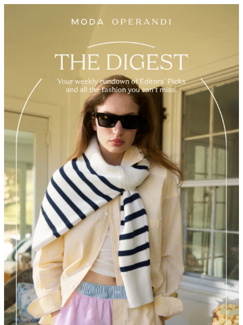 modaoperandi newsletter: Only on MODA: With Nothing Underneath