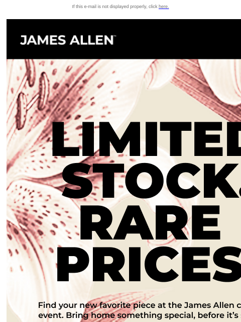 jamesallen newsletter: You’re Invited: The Clearance Event Is Happening N...