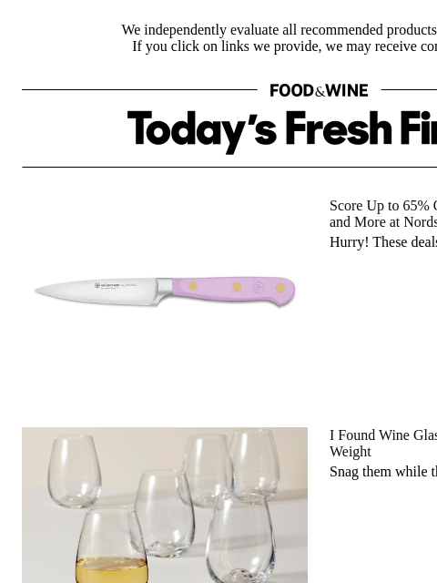 foodandwine newsletter: 56% Off: Wine Glasses With the 'Perfect' Size and ...