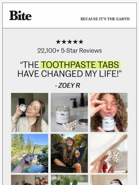 bitetoothpastebits newsletter: 22,105 people can't be wrong.