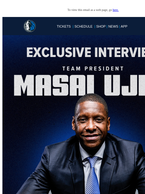 mavsmail newsletter: An Exclusive Interview with Masai Ujiri!