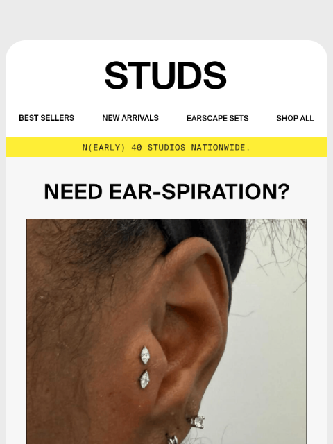 studs newsletter: Your next piercing is in this email 🤭