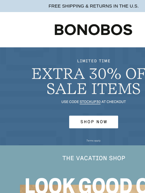 bonobos newsletter: Hit the Pool in New Trunks