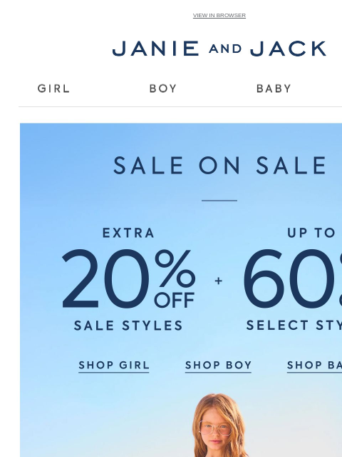 janieandjack newsletter: Trending styles, just added to sale